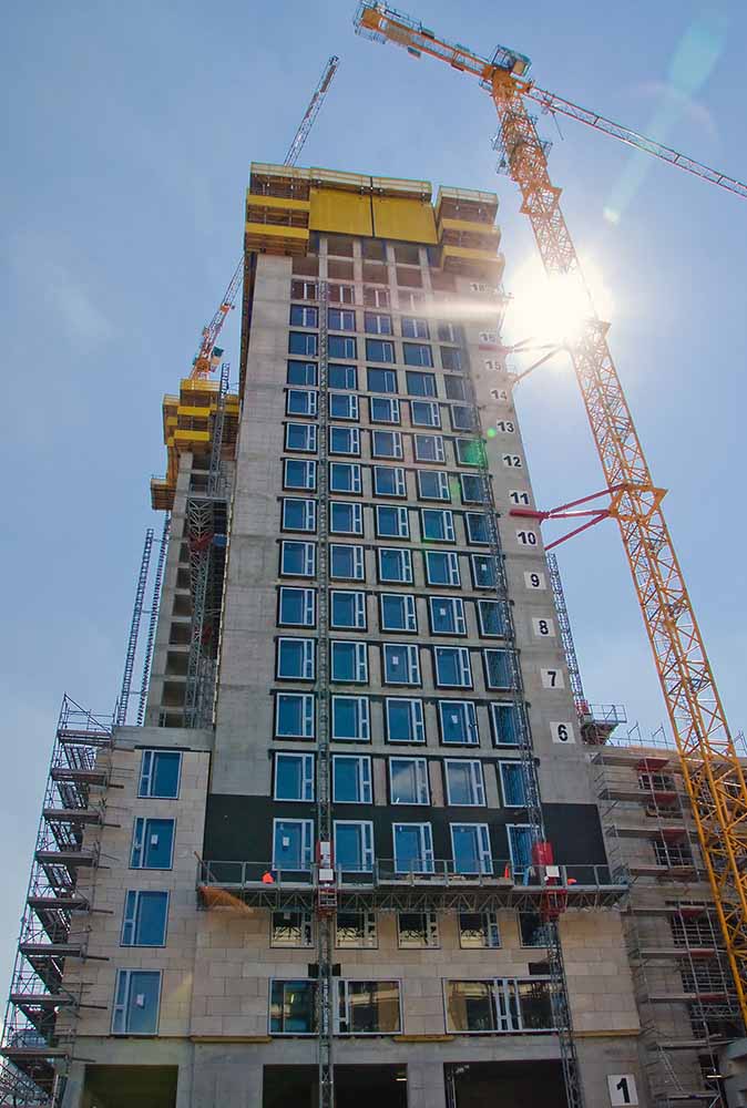 Health and safety consultant on a construction site